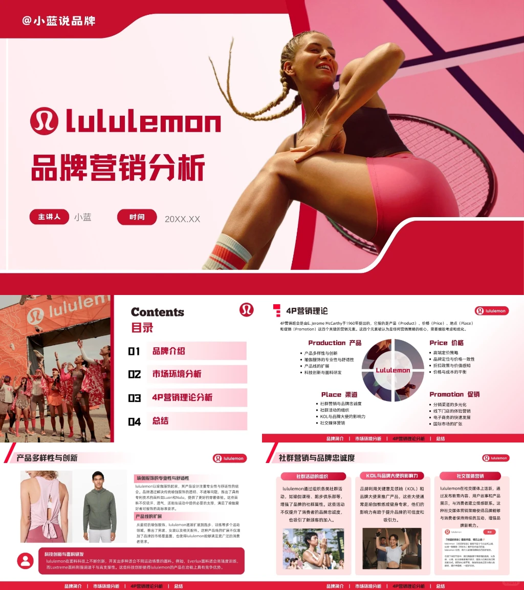 Lululemon品牌营销分析PPT分享