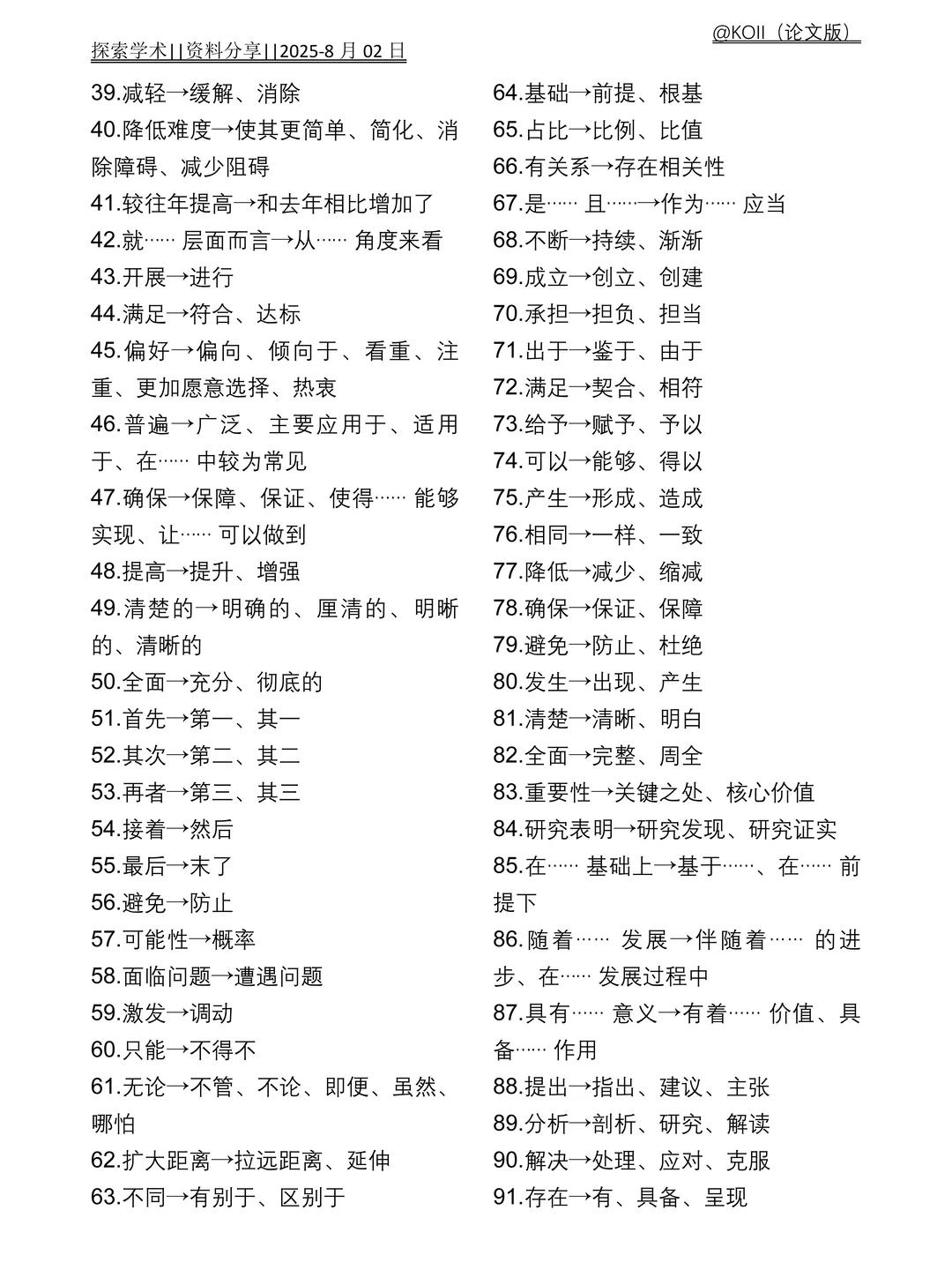 论文初稿还没写好，一定要刷到啊‼️