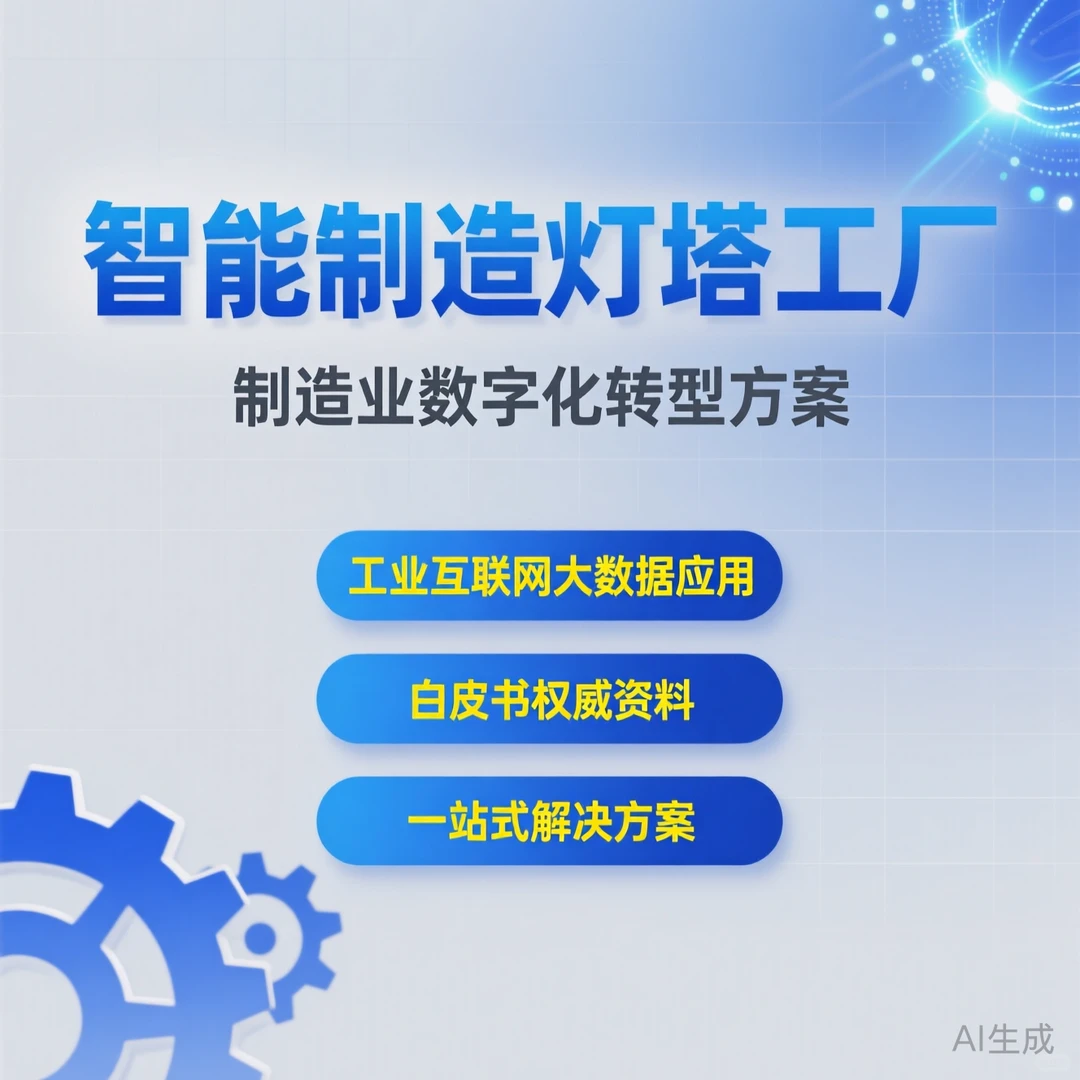 智能制造灯塔工厂 | 数字化转型方案白皮书