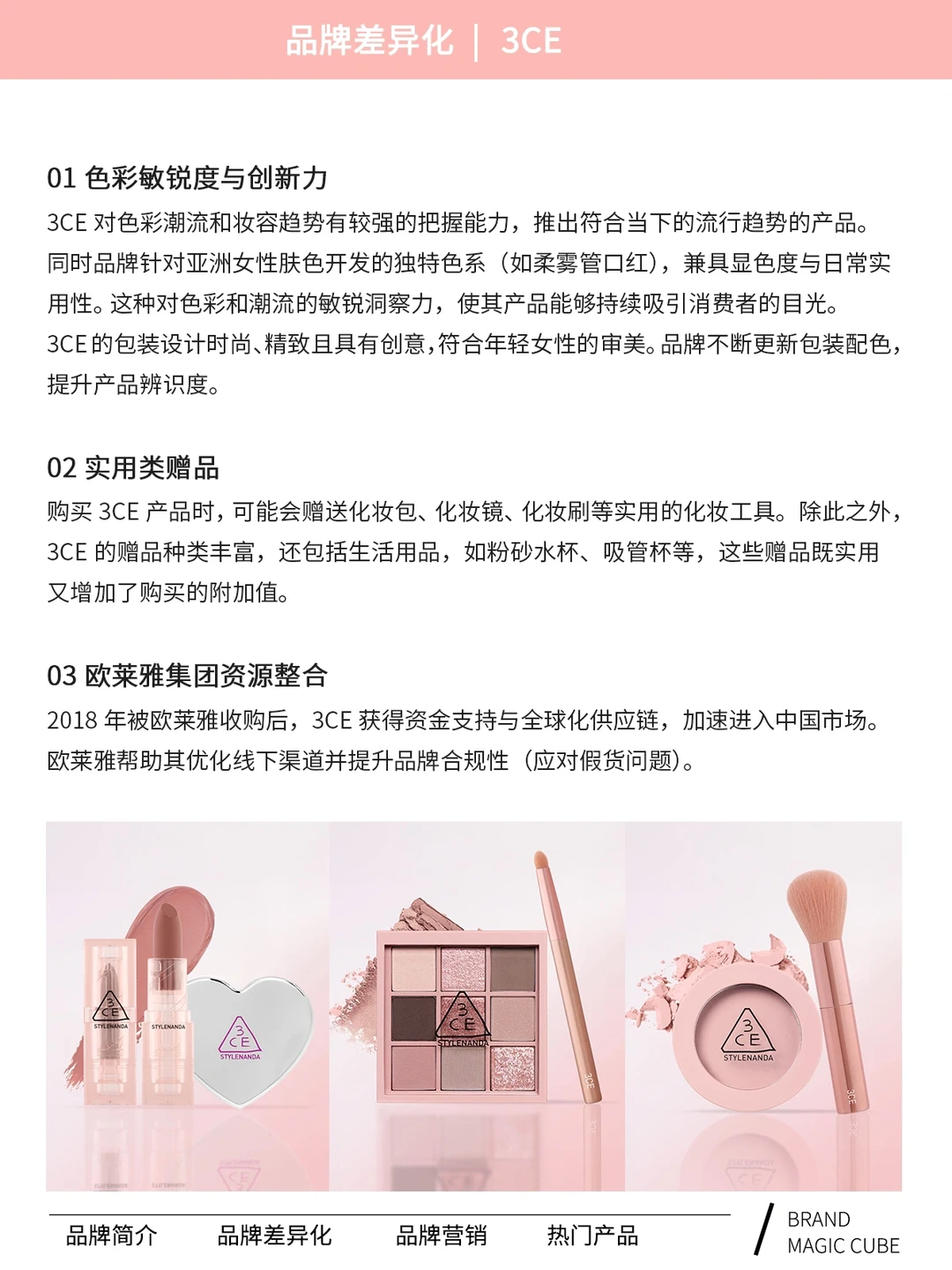 每天认识一个品牌:3CE