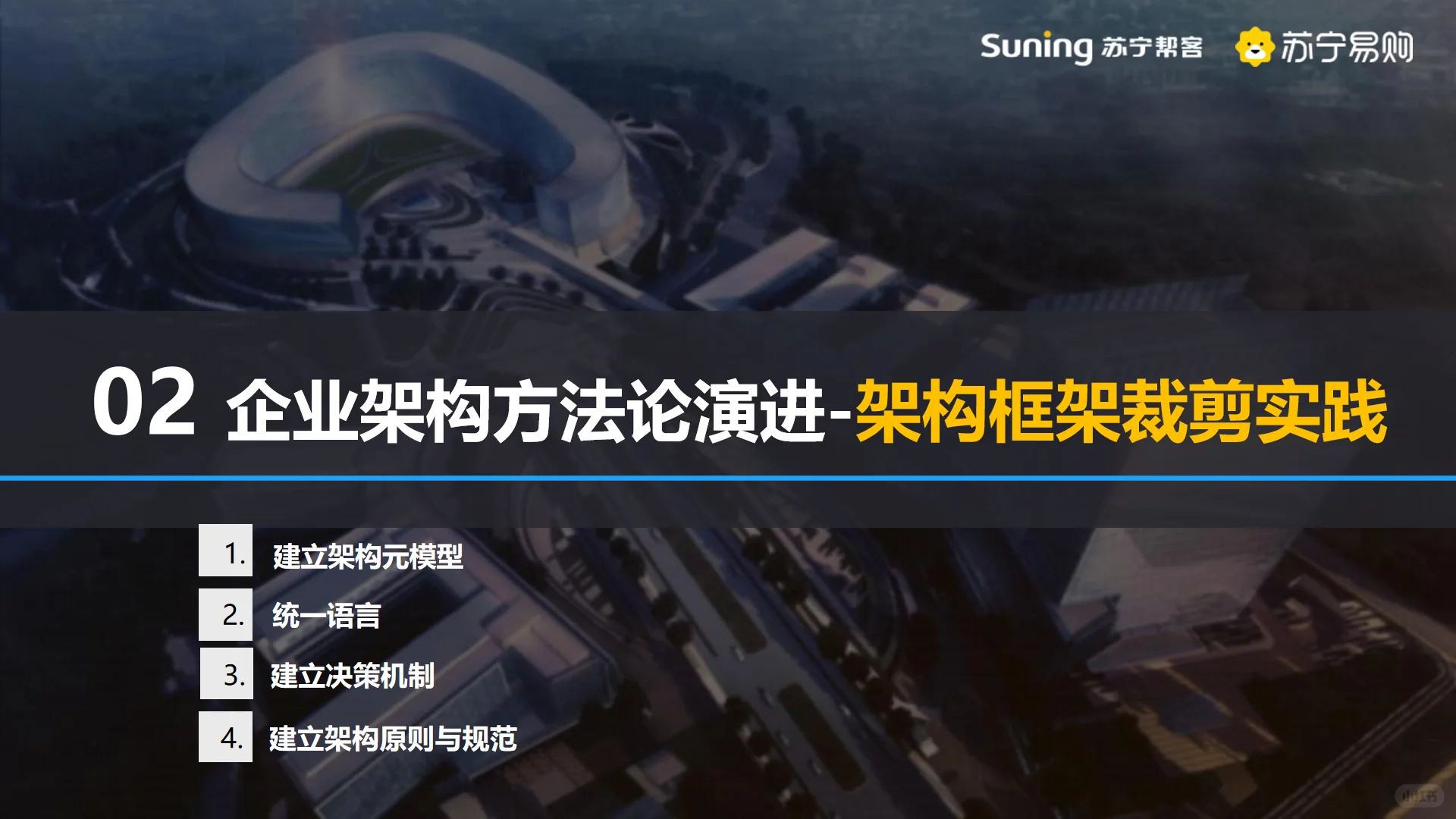 苏宁易购企业架构实战方案：TOGAF裁剪落地