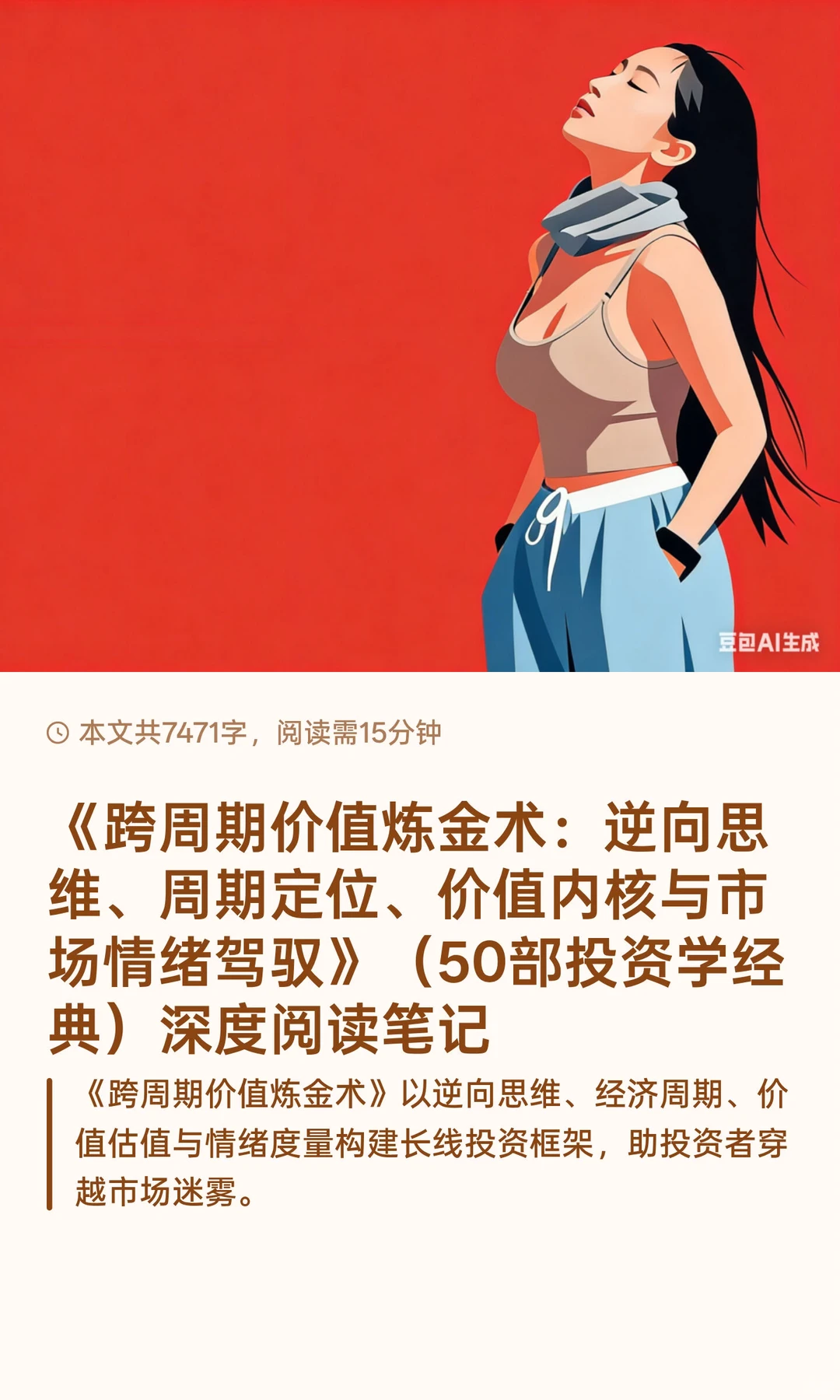 《跨周期价值炼金术：逆向思维、周期定位、