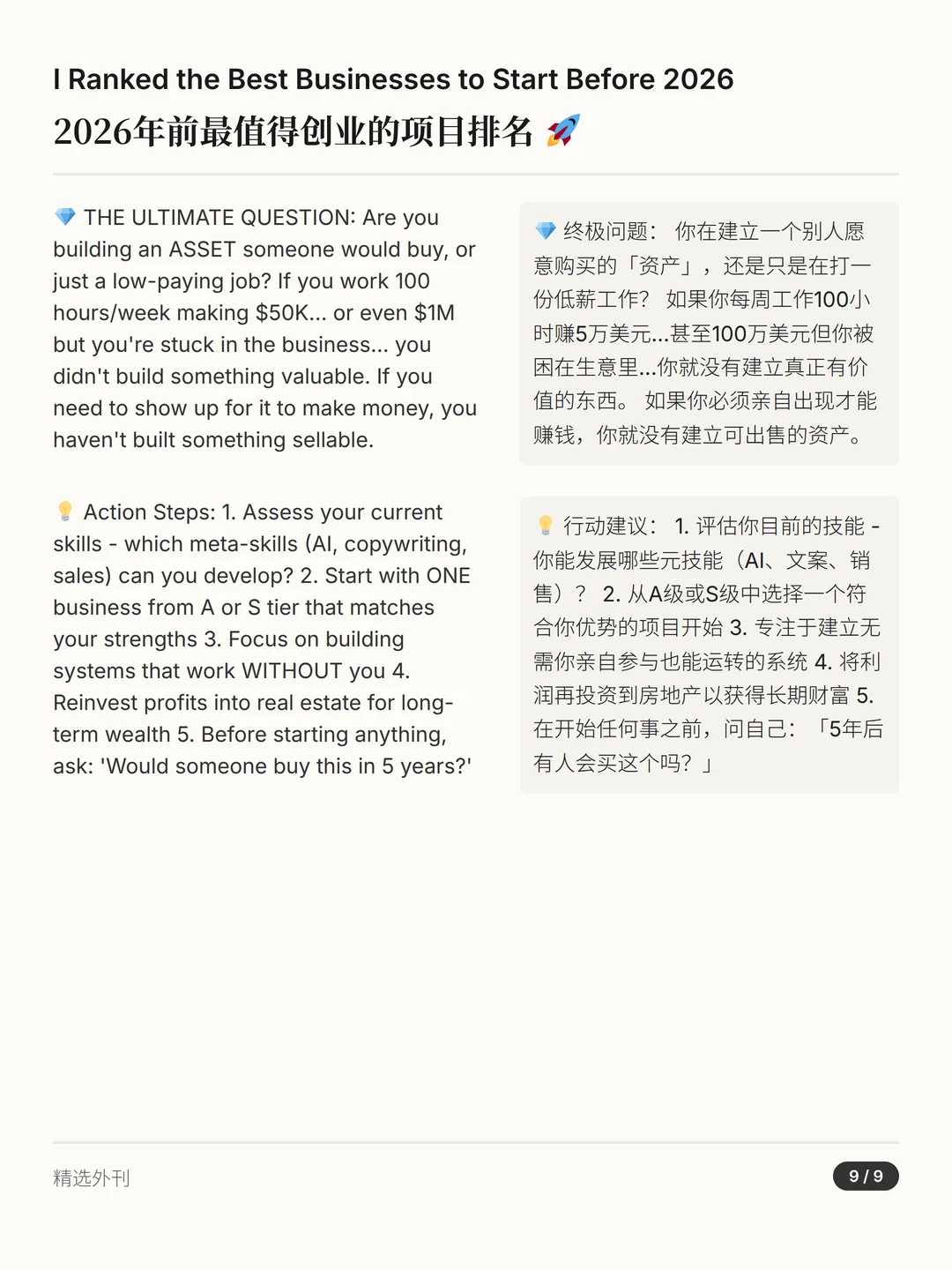 2026年前最值得创业的项目排名 ?