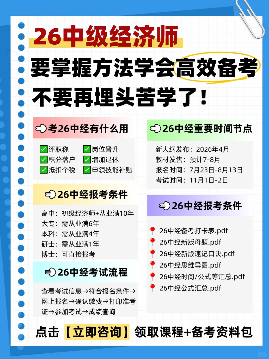 中级经济师考不过的明年这样学真能救大命❗