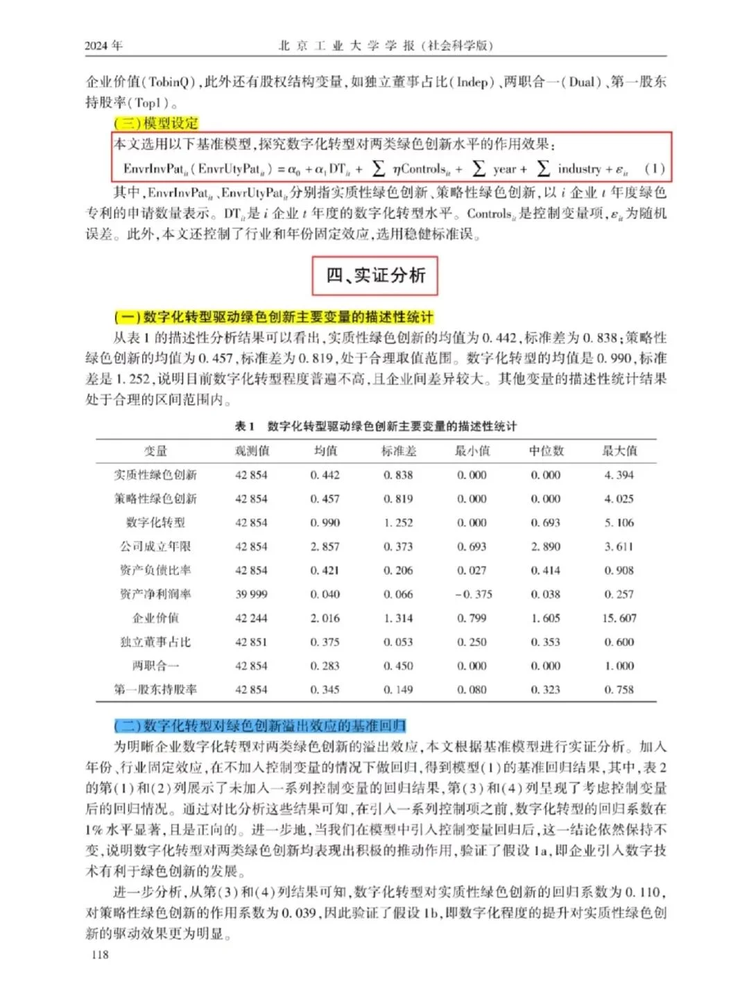 实证分析 模仿这一篇就够啦??