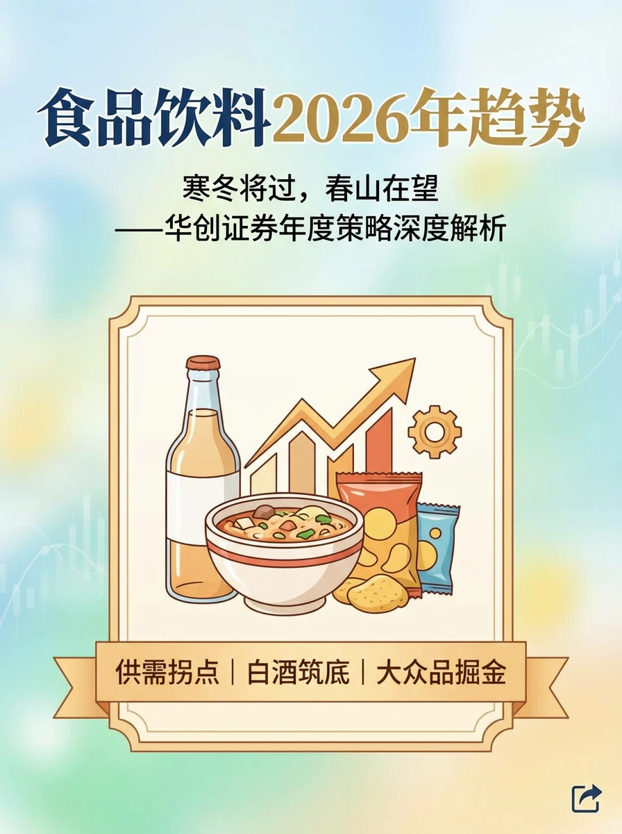 ? 食品饮料2026趋势来啦！寒冬将过
