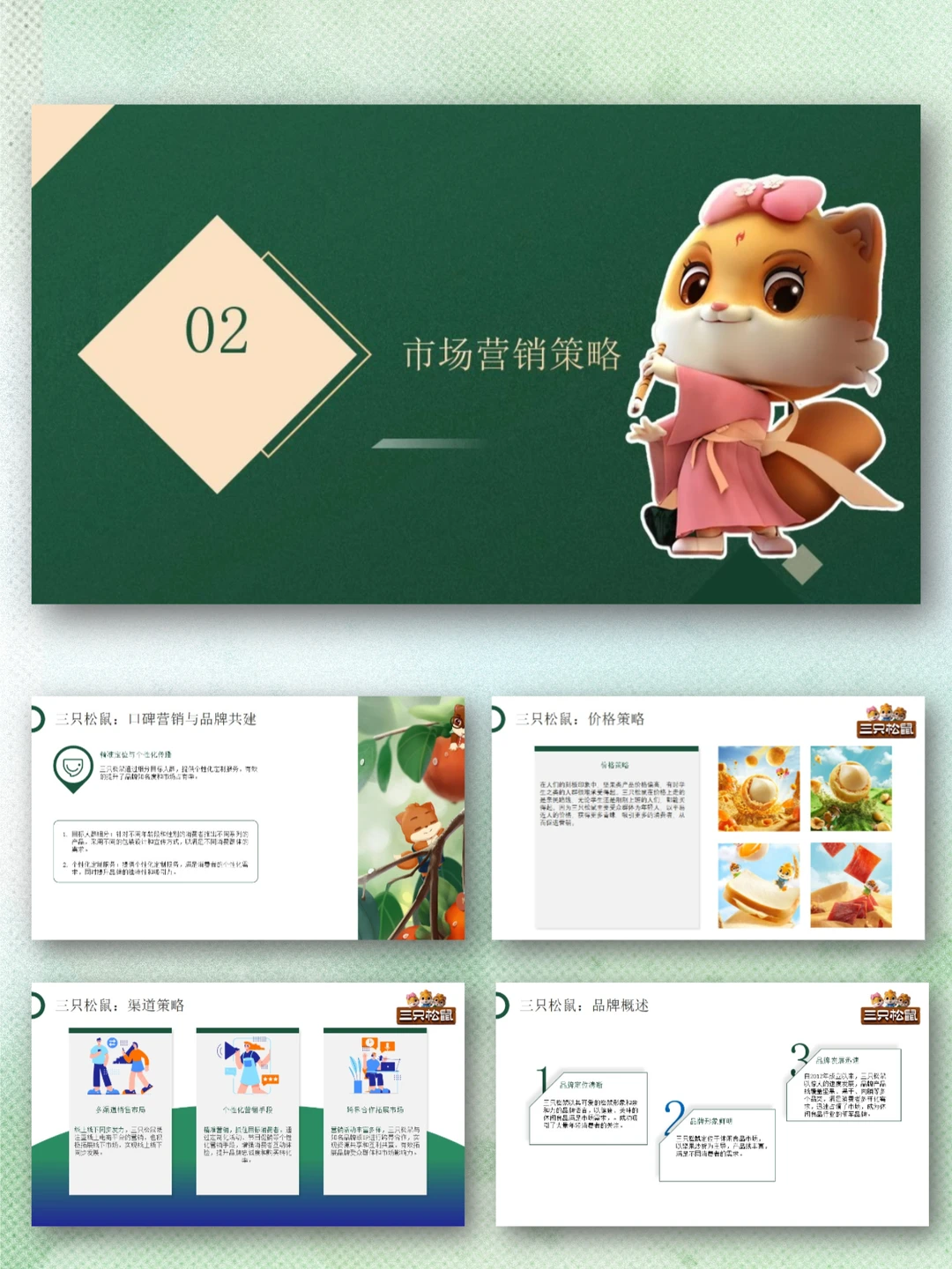 三只松鼠品牌介绍营销案例分析PPT|坚果零食