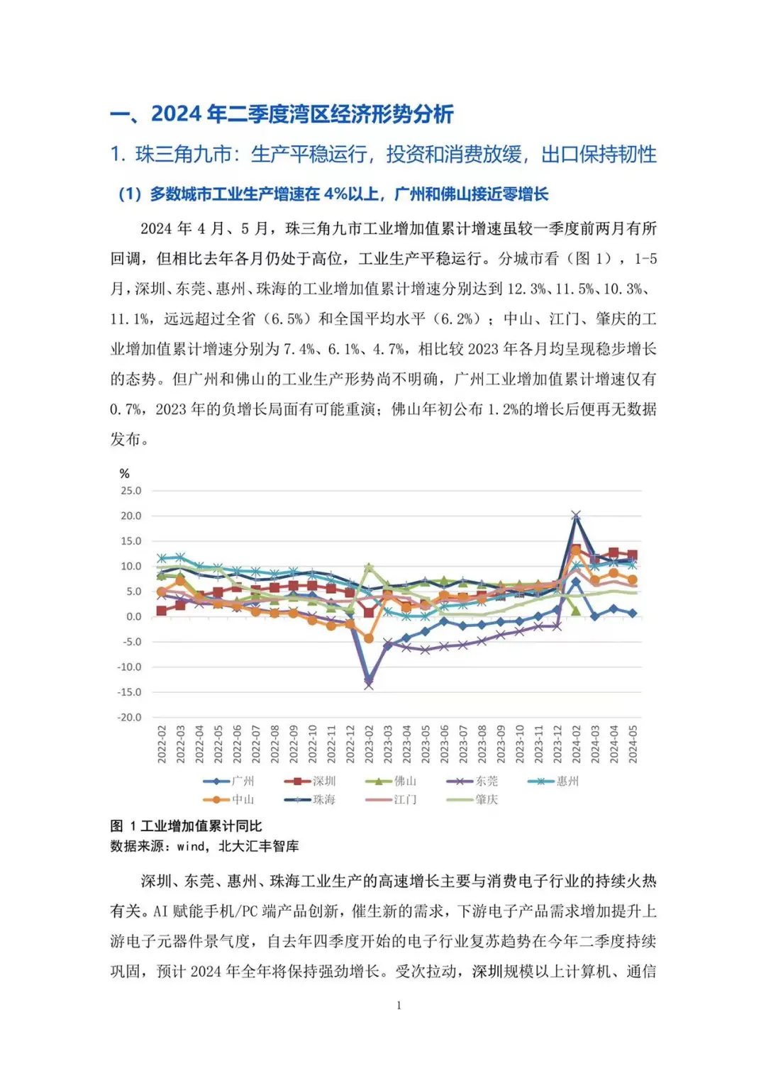 粤港澳大湾区经济分析报告（2024年第二季度