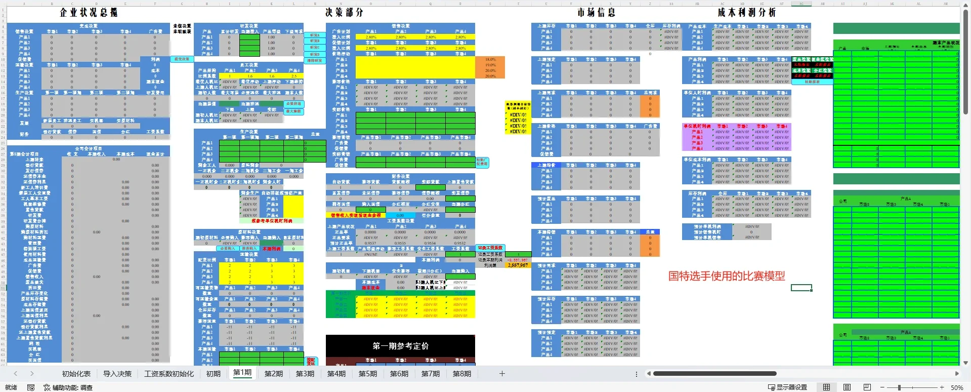 企业竞争模拟大赛bizsim模板