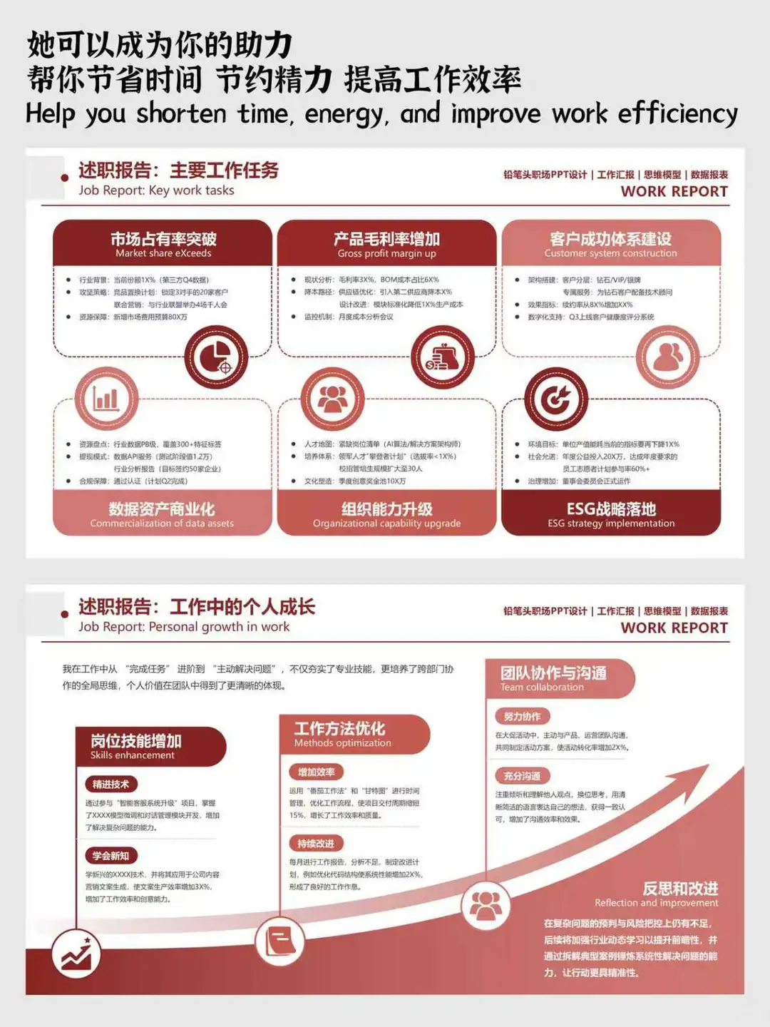 领导说：你的述职汇报，简洁有力，效果很赞