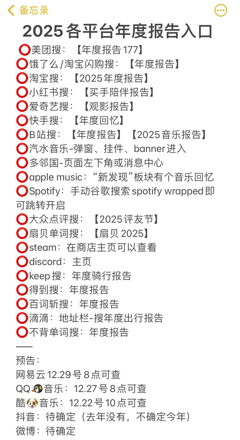 2025各平台年度报告大盘点！
