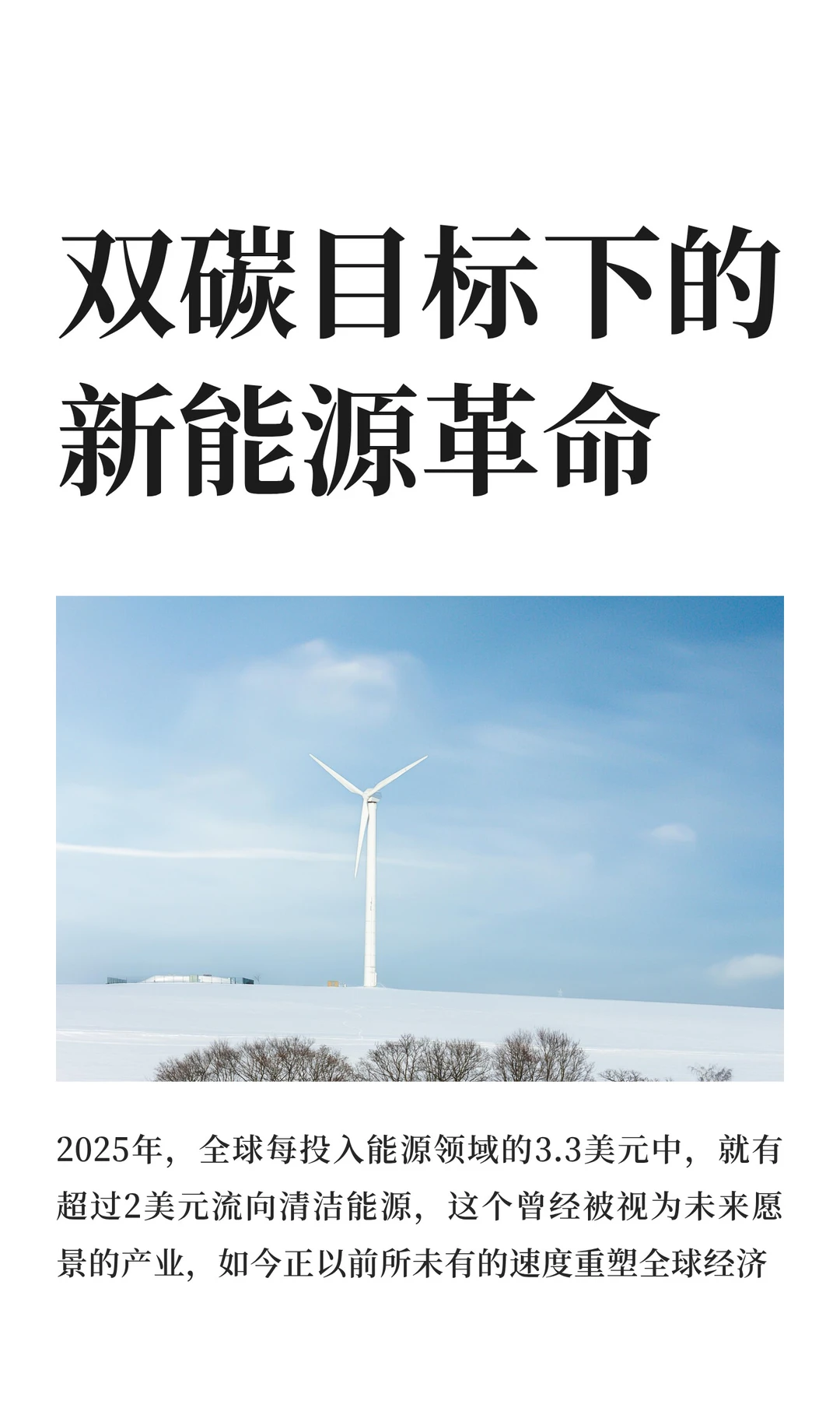 双碳目标下的新能源革命