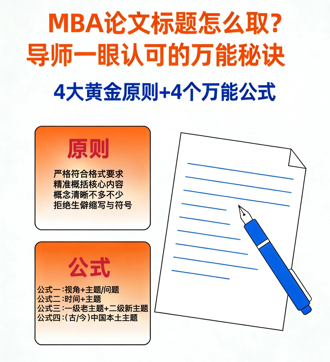 MBA论文标题怎么取？