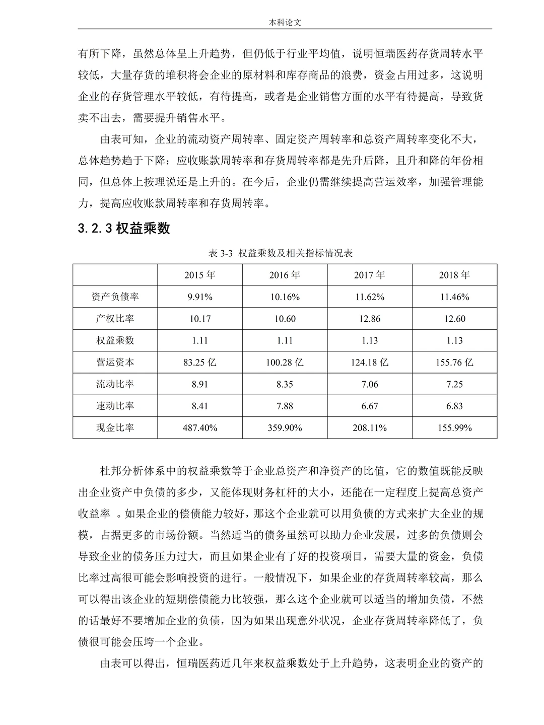 基于杜邦分析法——财务战略分析