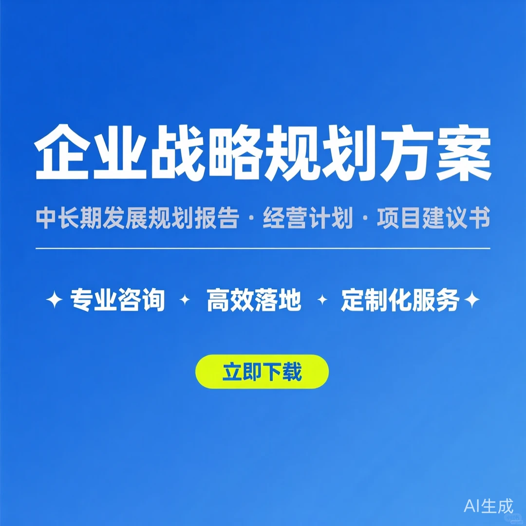 公司战略规划方案｜未来五年经营计划
