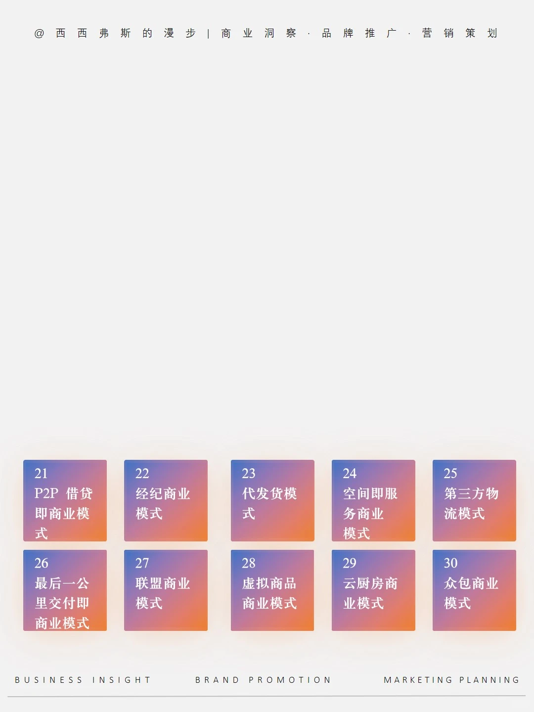 洞察商业成功之道｜30 个经典商业模式3⃣️