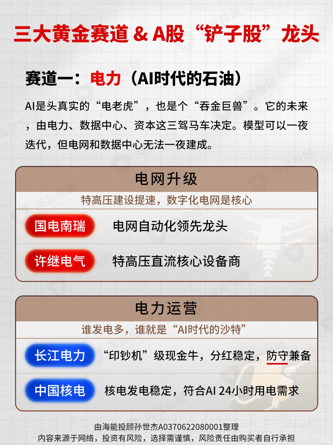 高盛重磅报告！盯紧这三大黄金赛道