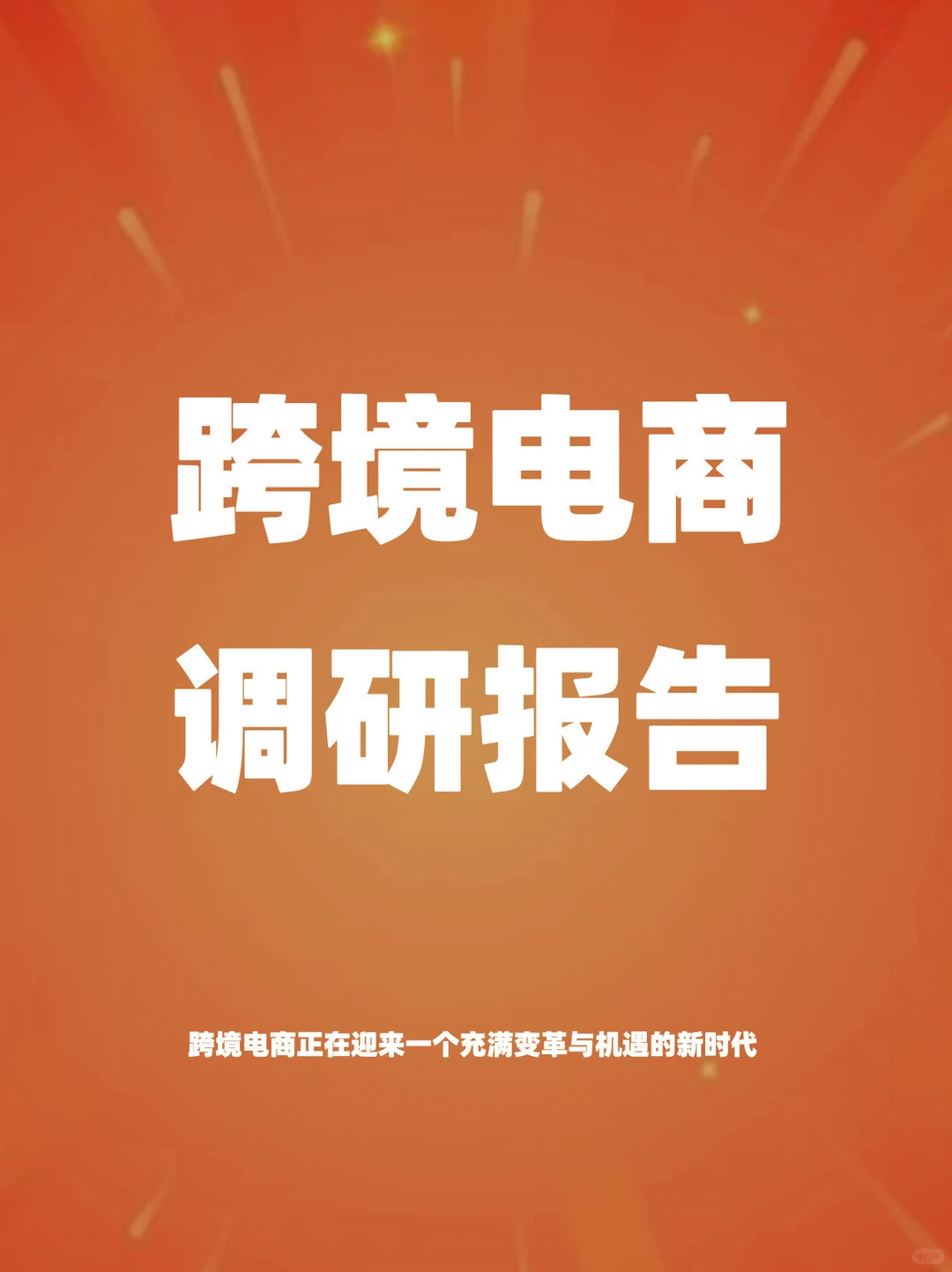 2024跨境电商调研报告