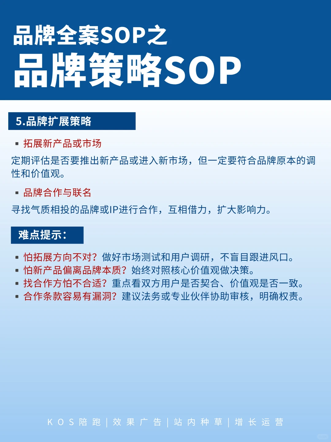 还有人不知道品牌策略sop❓一篇讲清楚