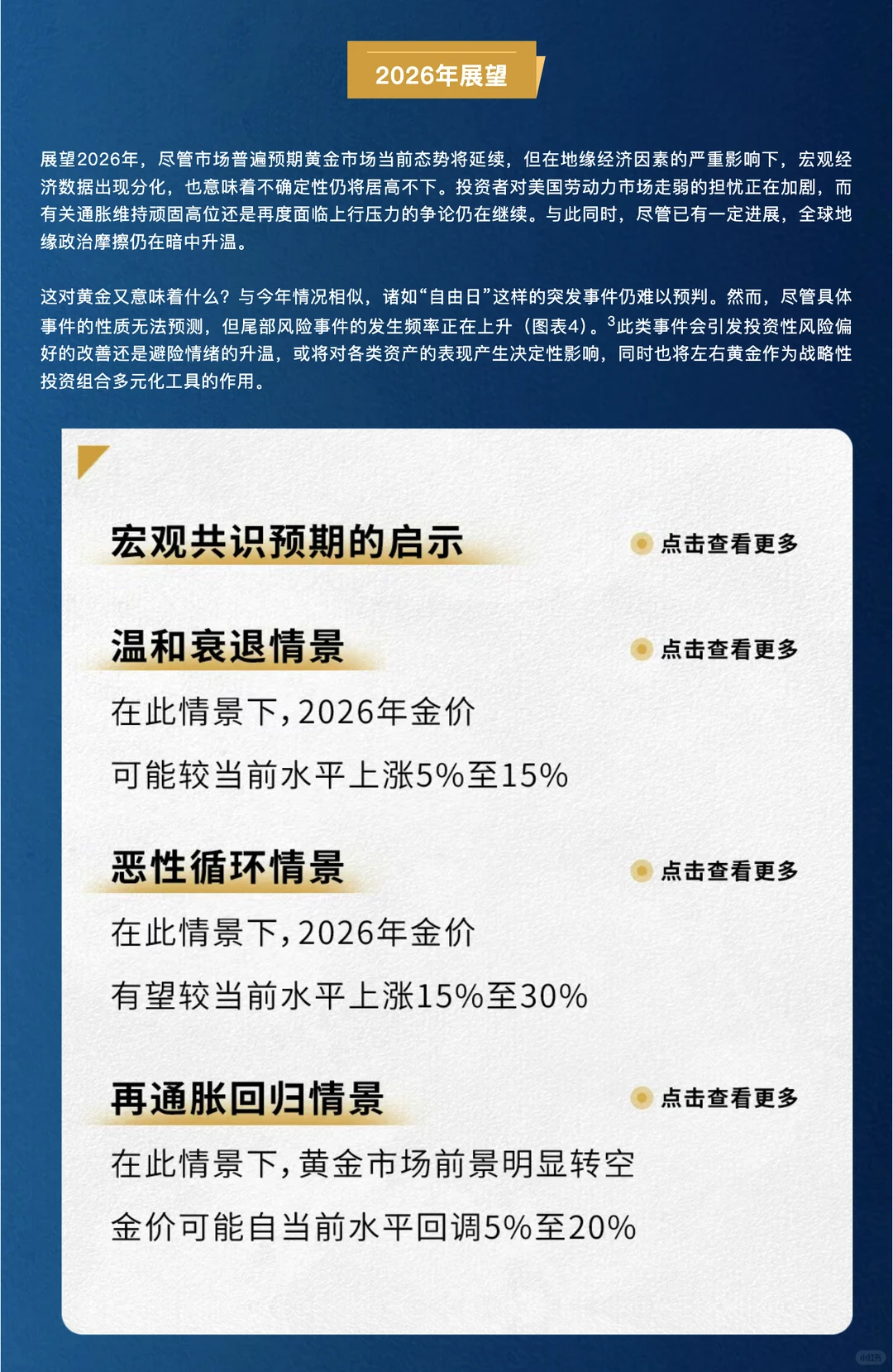 金准洞察 | 2026年全球黄金市场展望