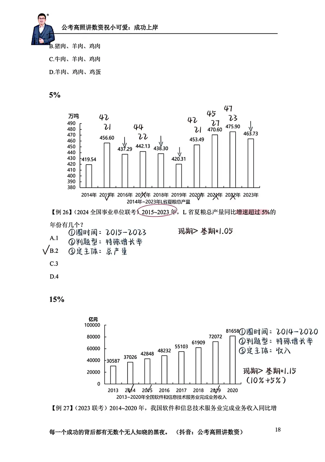 高照2025资料分析3+2第四章（下）—增长率