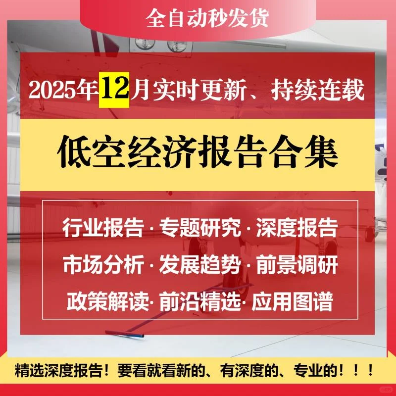 2025低空经济行业研究报告分享?