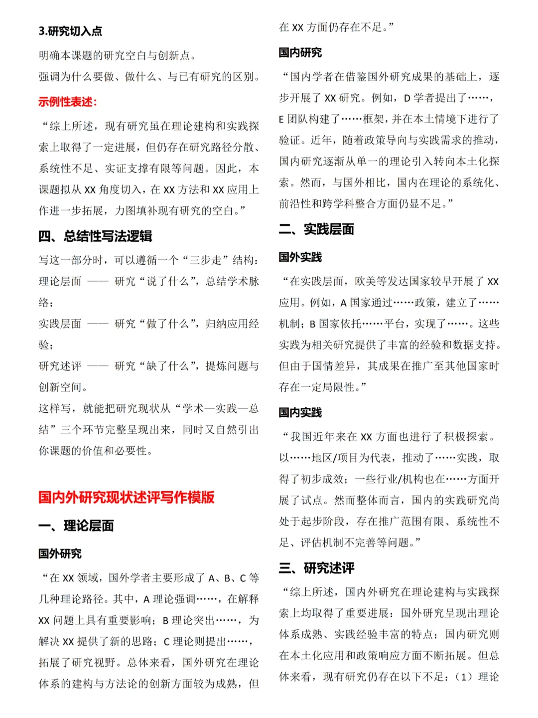 课题申报书中“国内外研究现状述评”写法