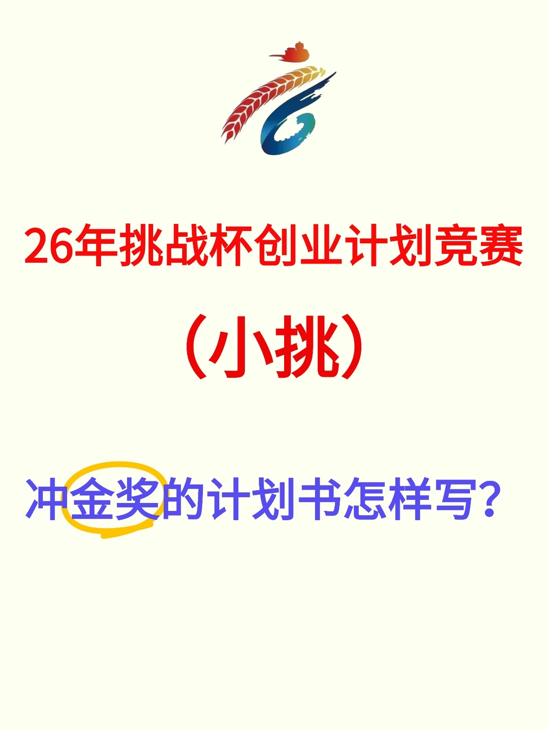 挑战杯小挑如何写出冲金奖的项目计划书❓