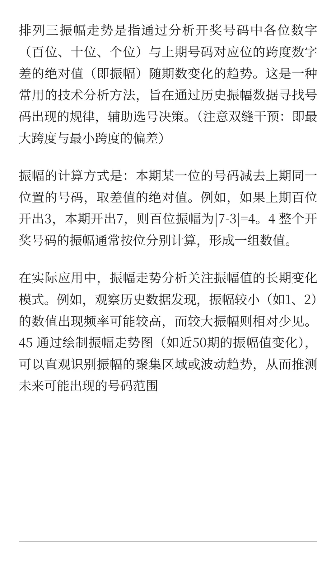 振幅走势乃大势所趋