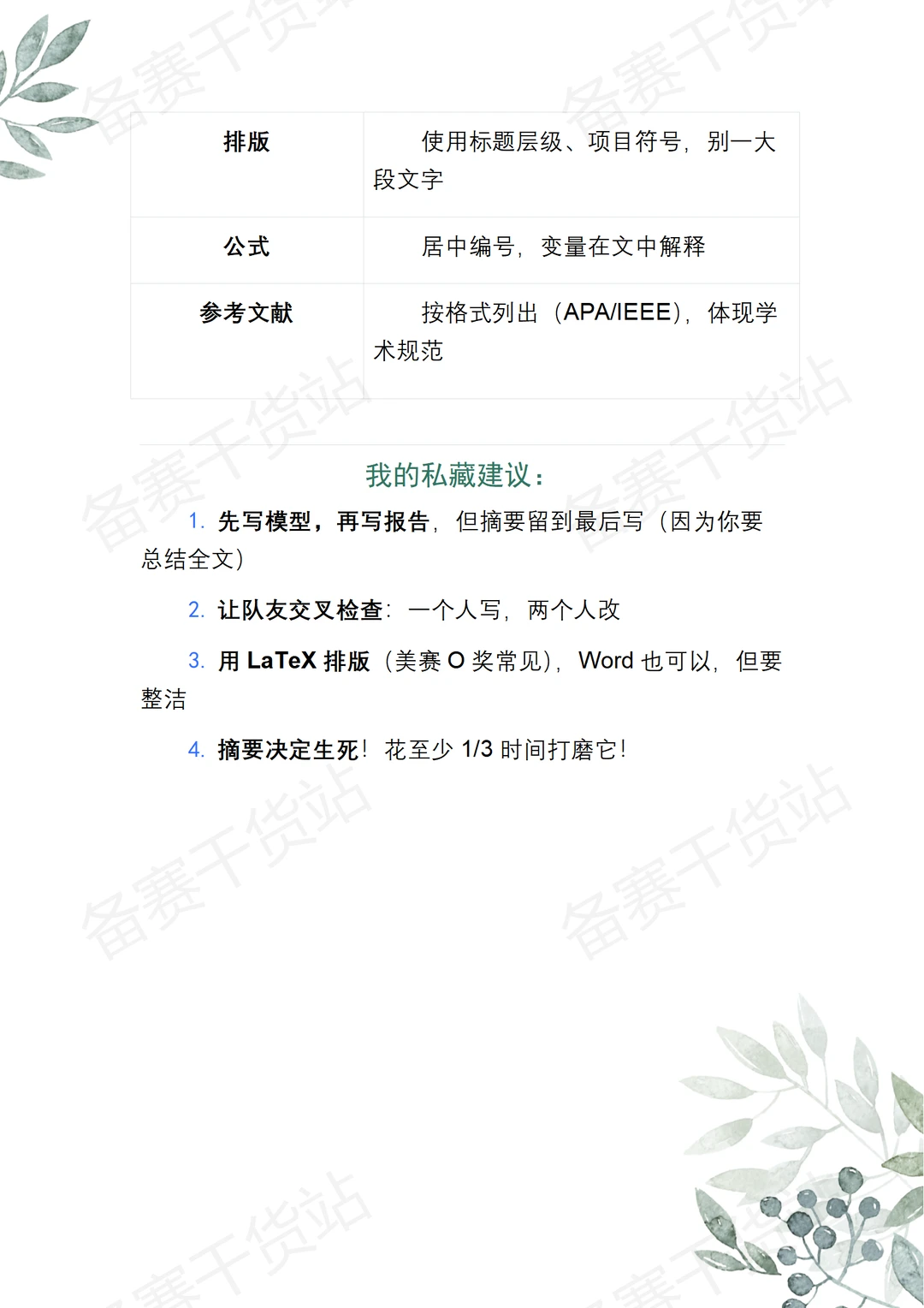 建模报告怎么写？