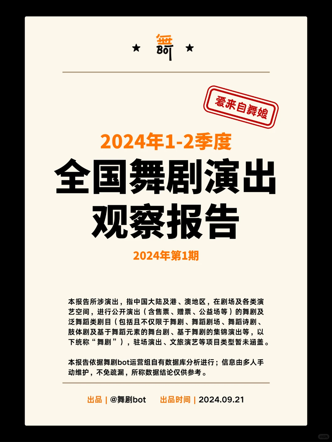 全国舞剧演出观察报告（2024年1-2季度）?