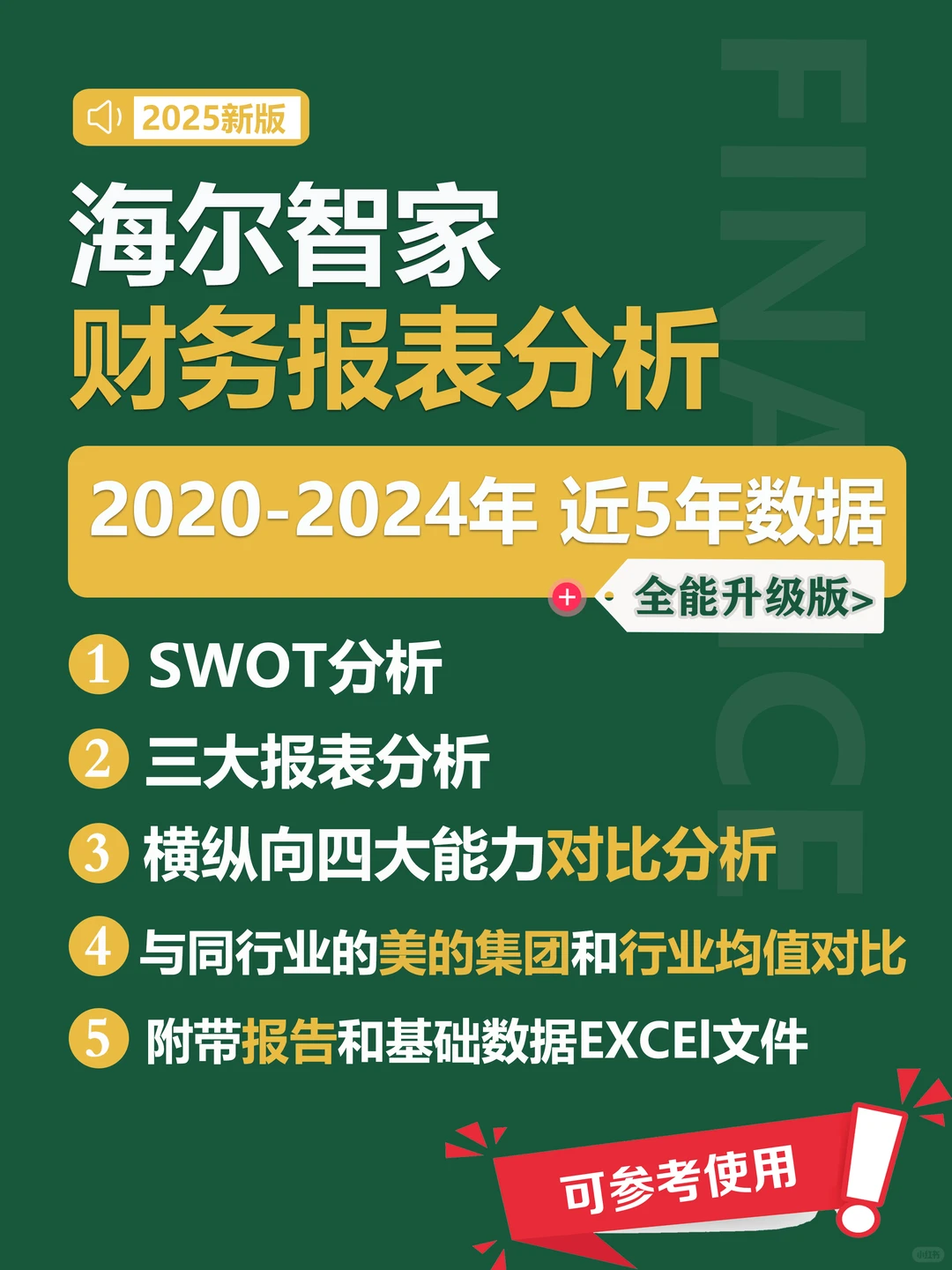 海尔智家2020年-2024年财务报表分析