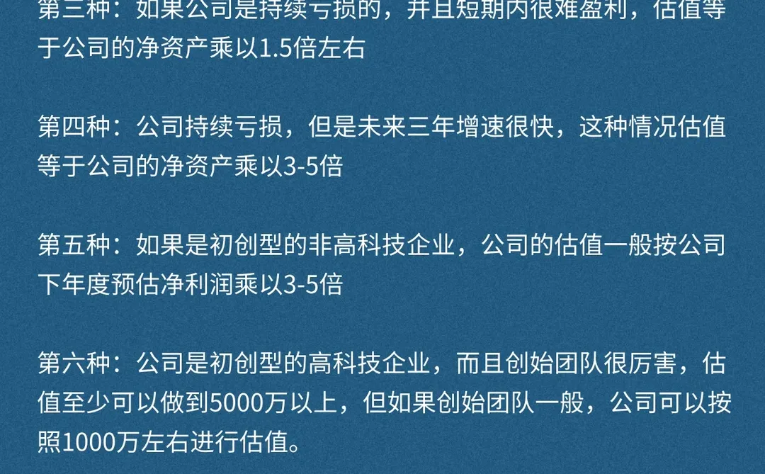 有人投资你的公司，估值如何计算？