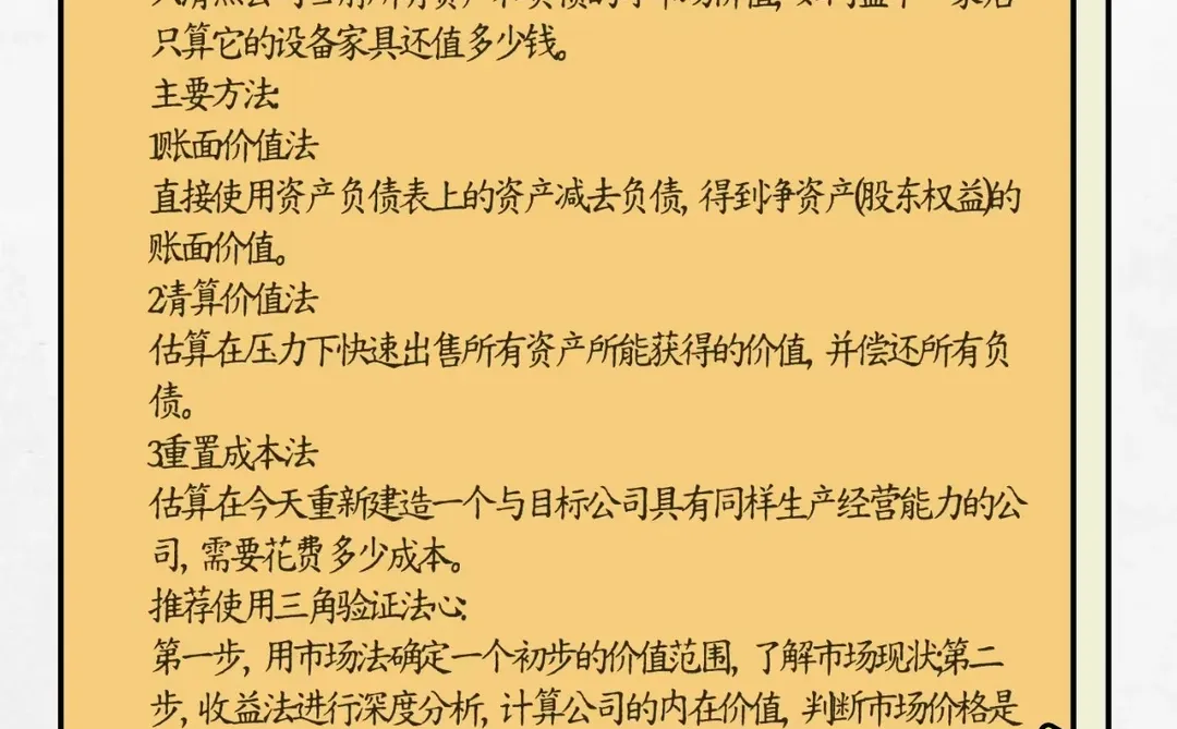 企业估值的三大方法
