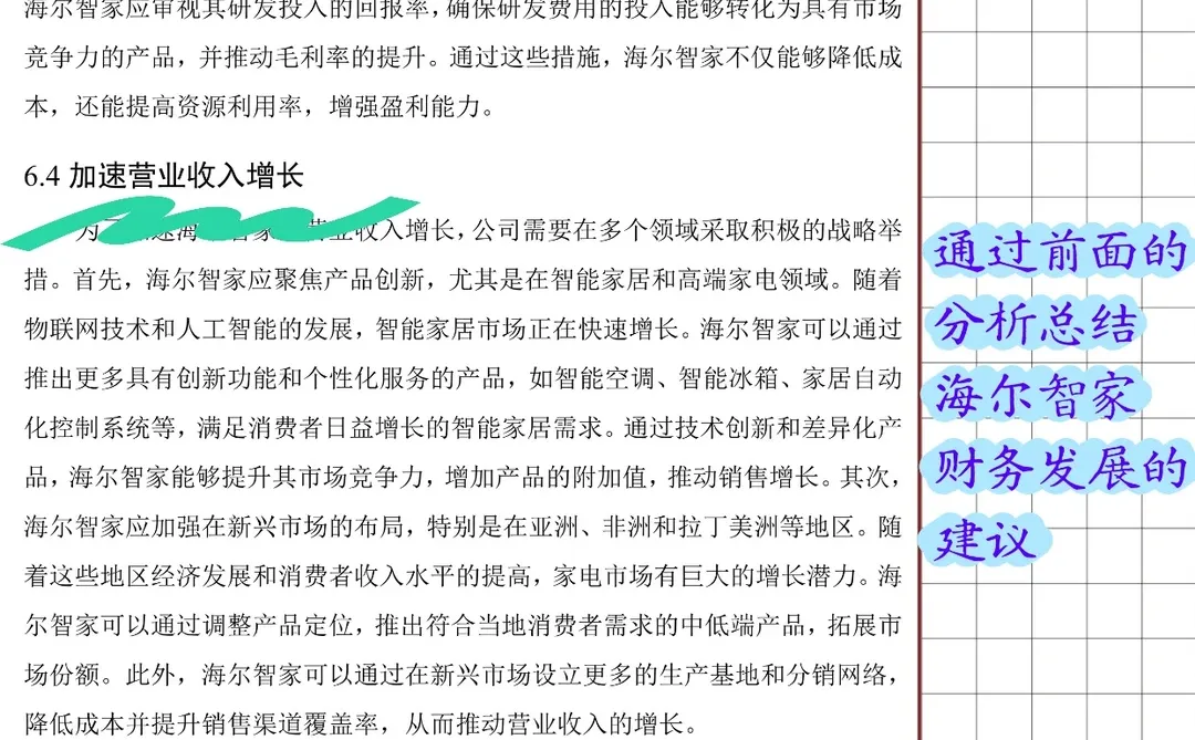 海尔智家财务报表分析报告（2020-2024）