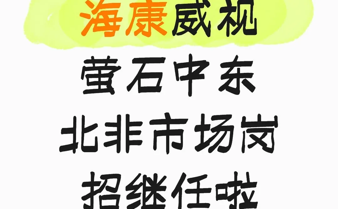 海康威视MKT招继任