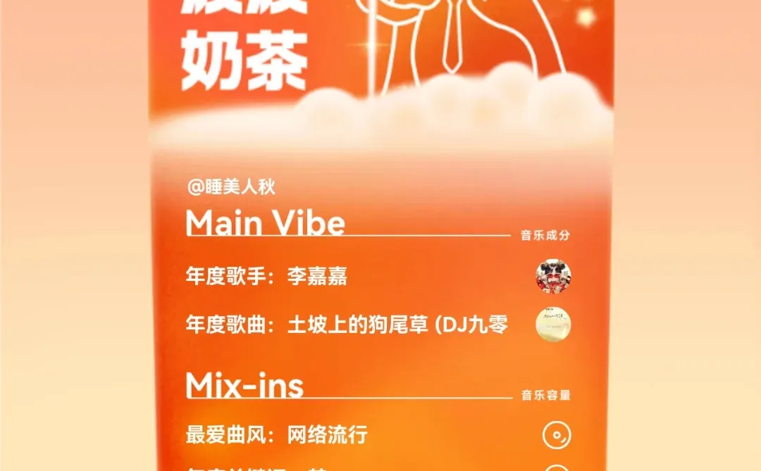 救命！我的年度听歌报告能喝？