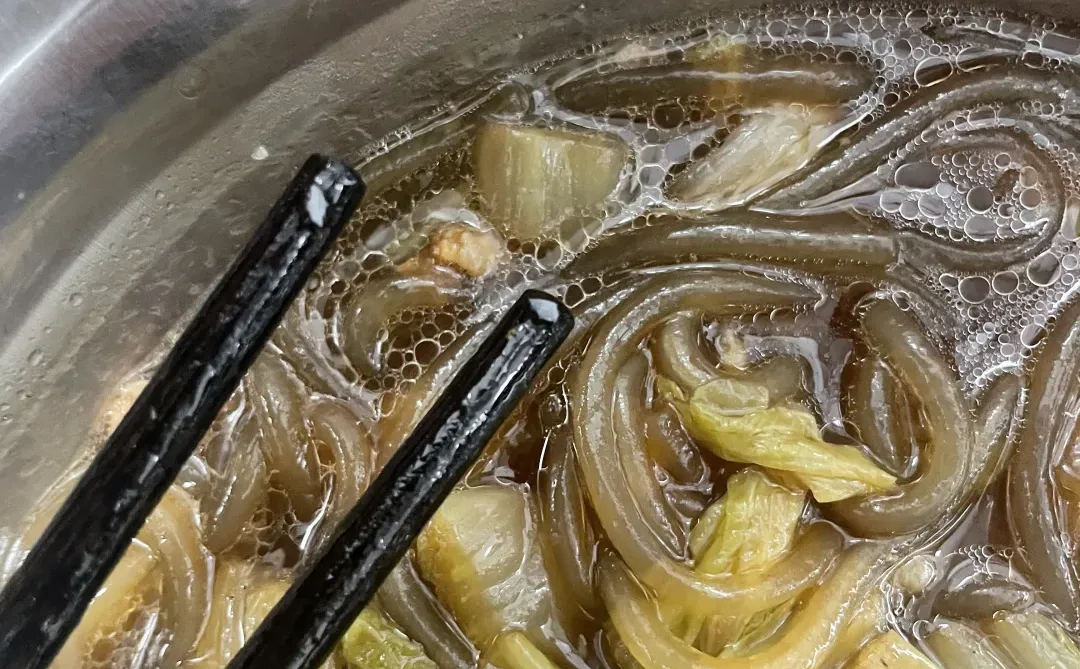 白瞎了一锅白菜粉条排骨