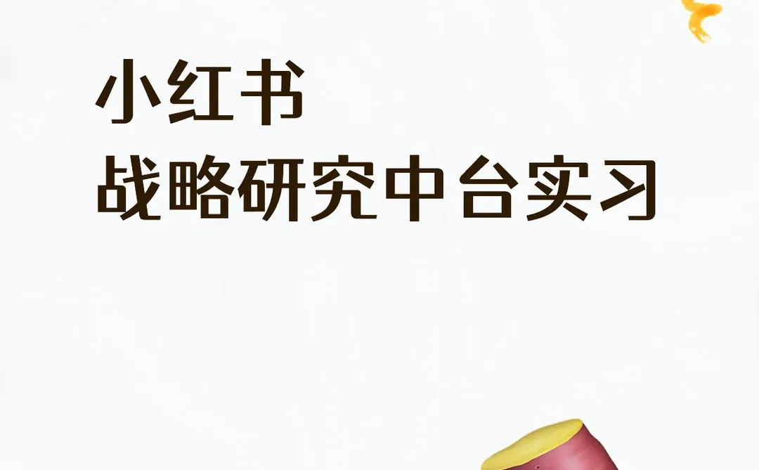 小红书战略研究中台实习