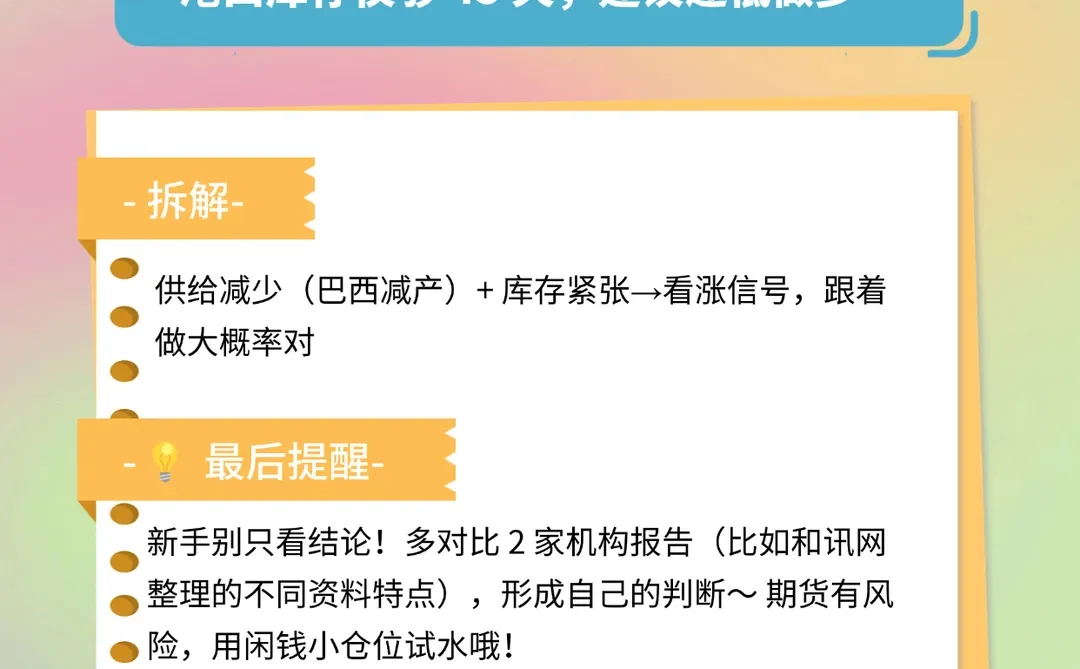 期货报告小白速成！3 步看懂不懵圈✨