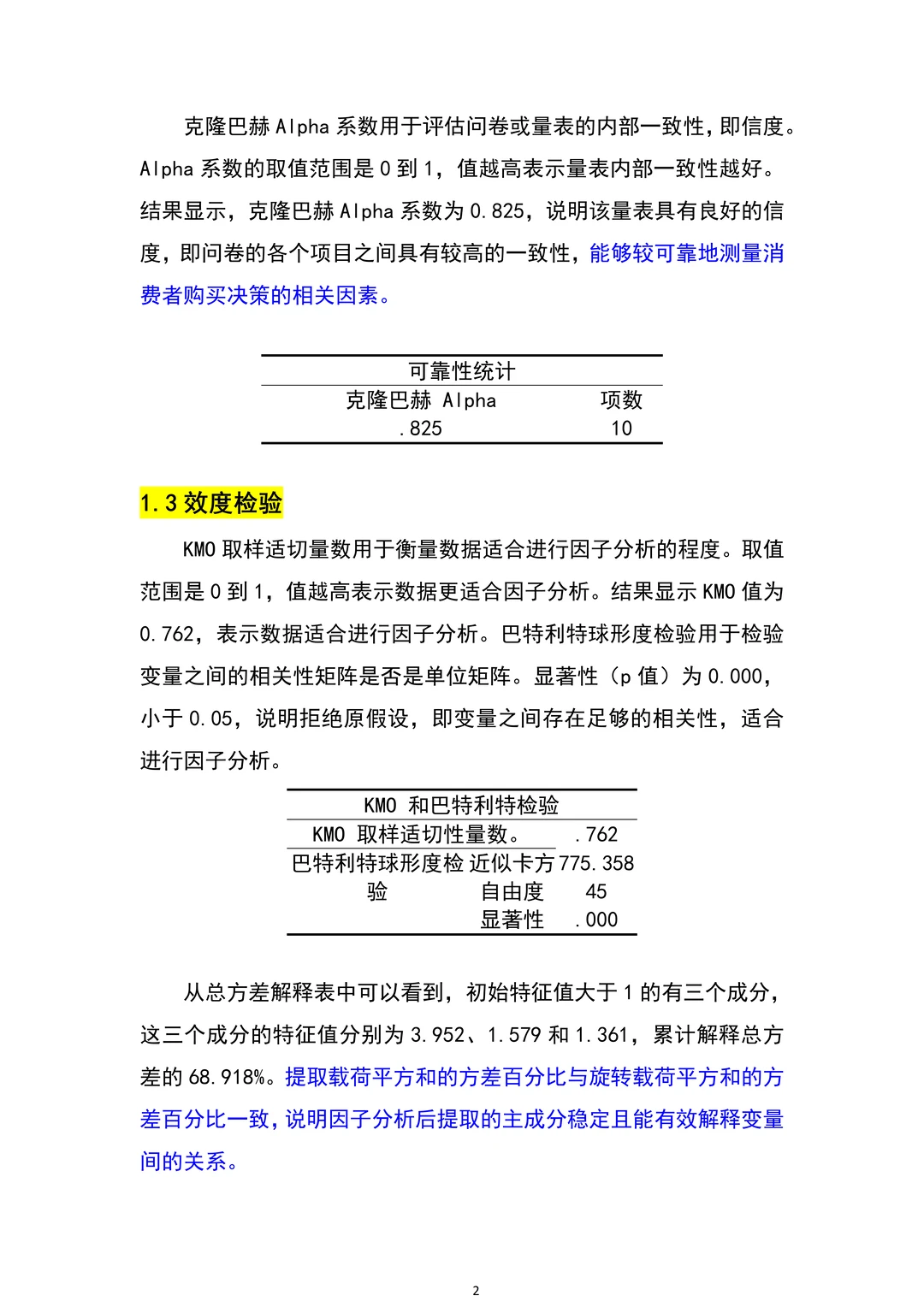 导师亲自整理的spss分析报告?