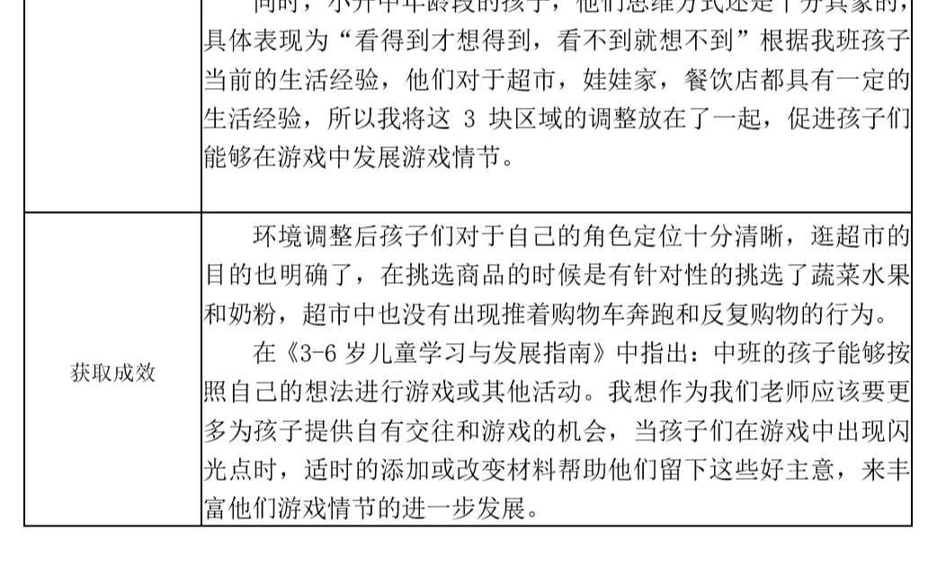 幼儿园幼教省级获奖作品中班观察记录分享