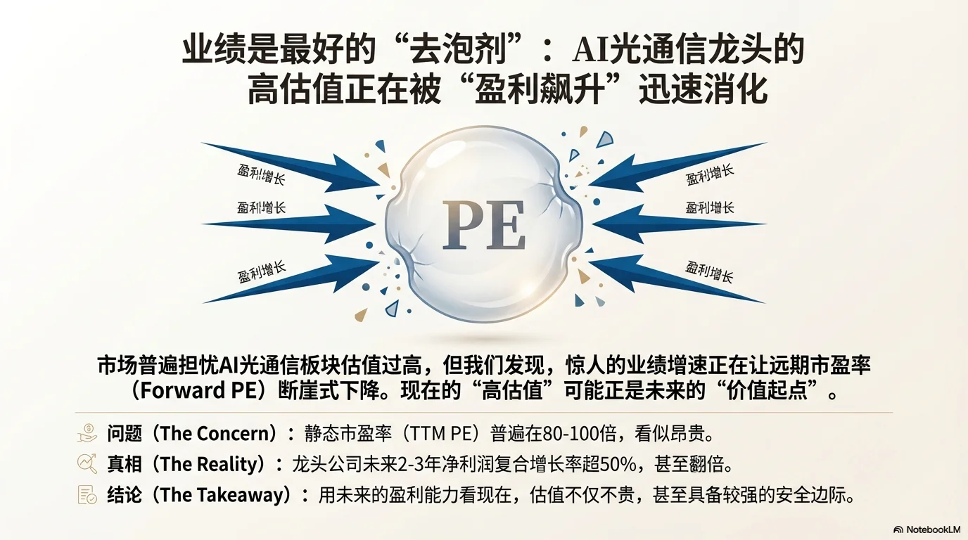 AI光模块/光通信龙头股估值分析