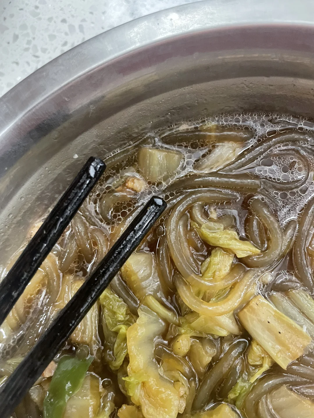 白瞎了一锅白菜粉条排骨