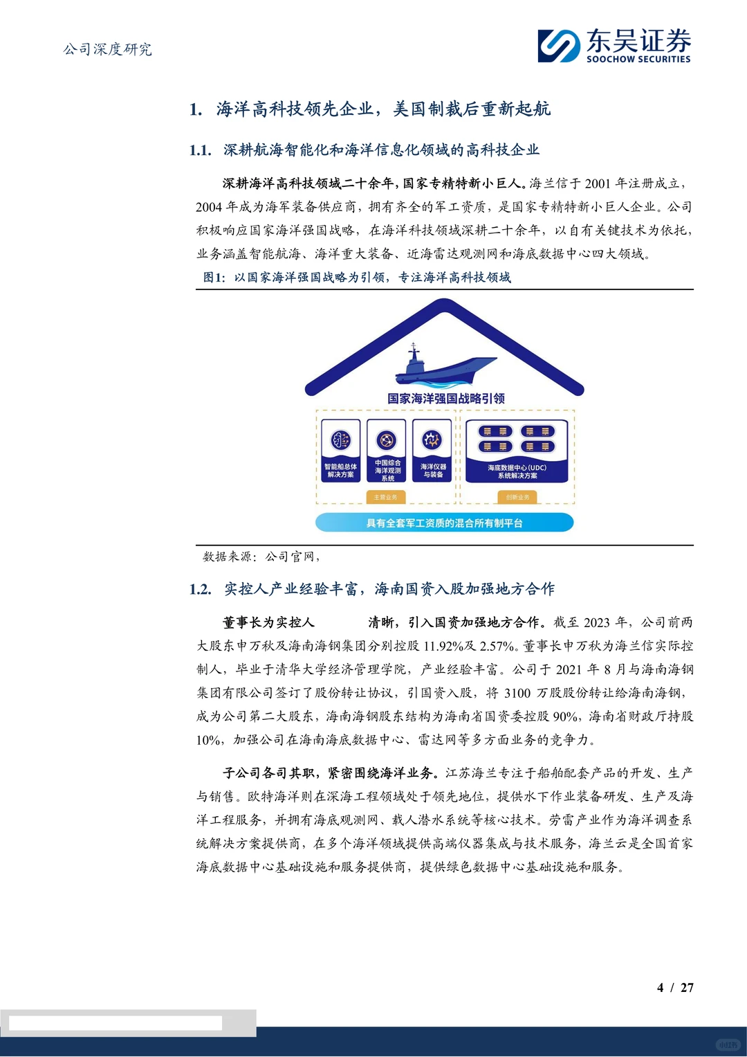 海兰信-布局智能船舶智慧海洋