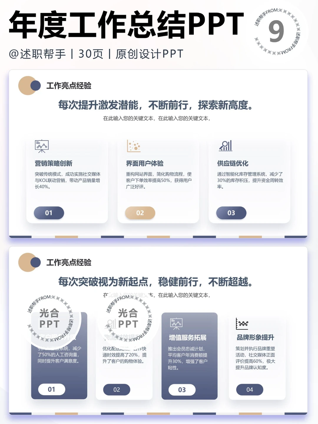 0826电商助理工作计划总结汇报PPT