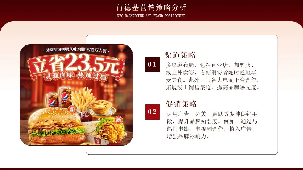 肯德基品牌介绍营销案例策划分析PPT模板