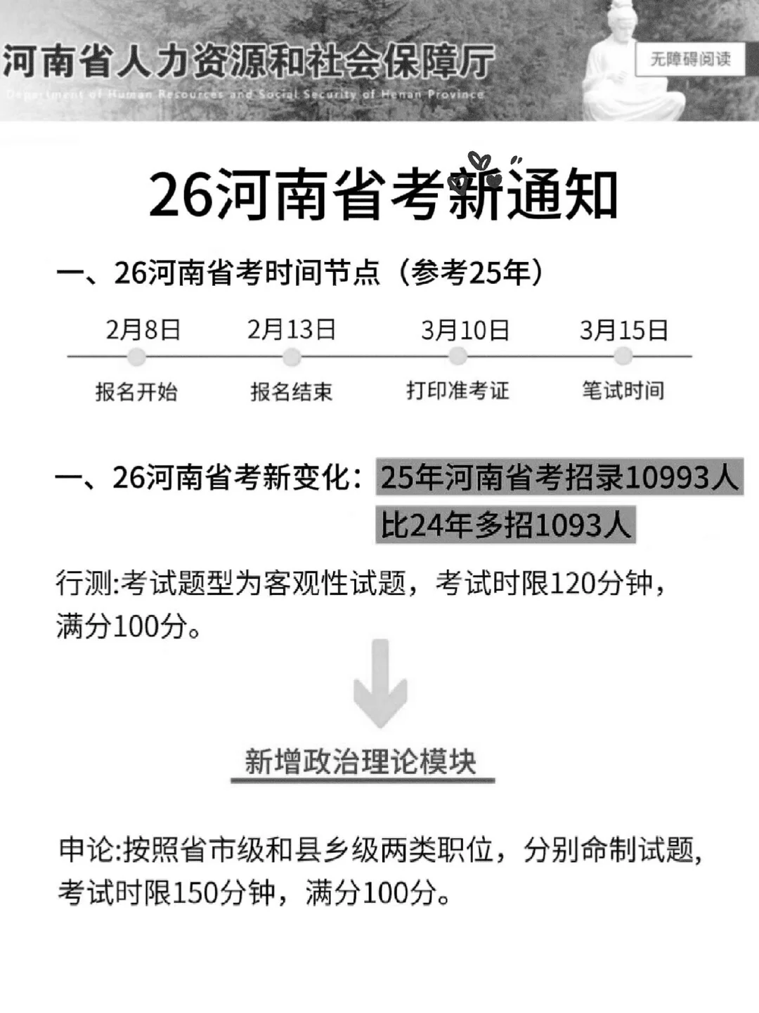 大晚上的，河南省考通知大家都收到了吧✅||