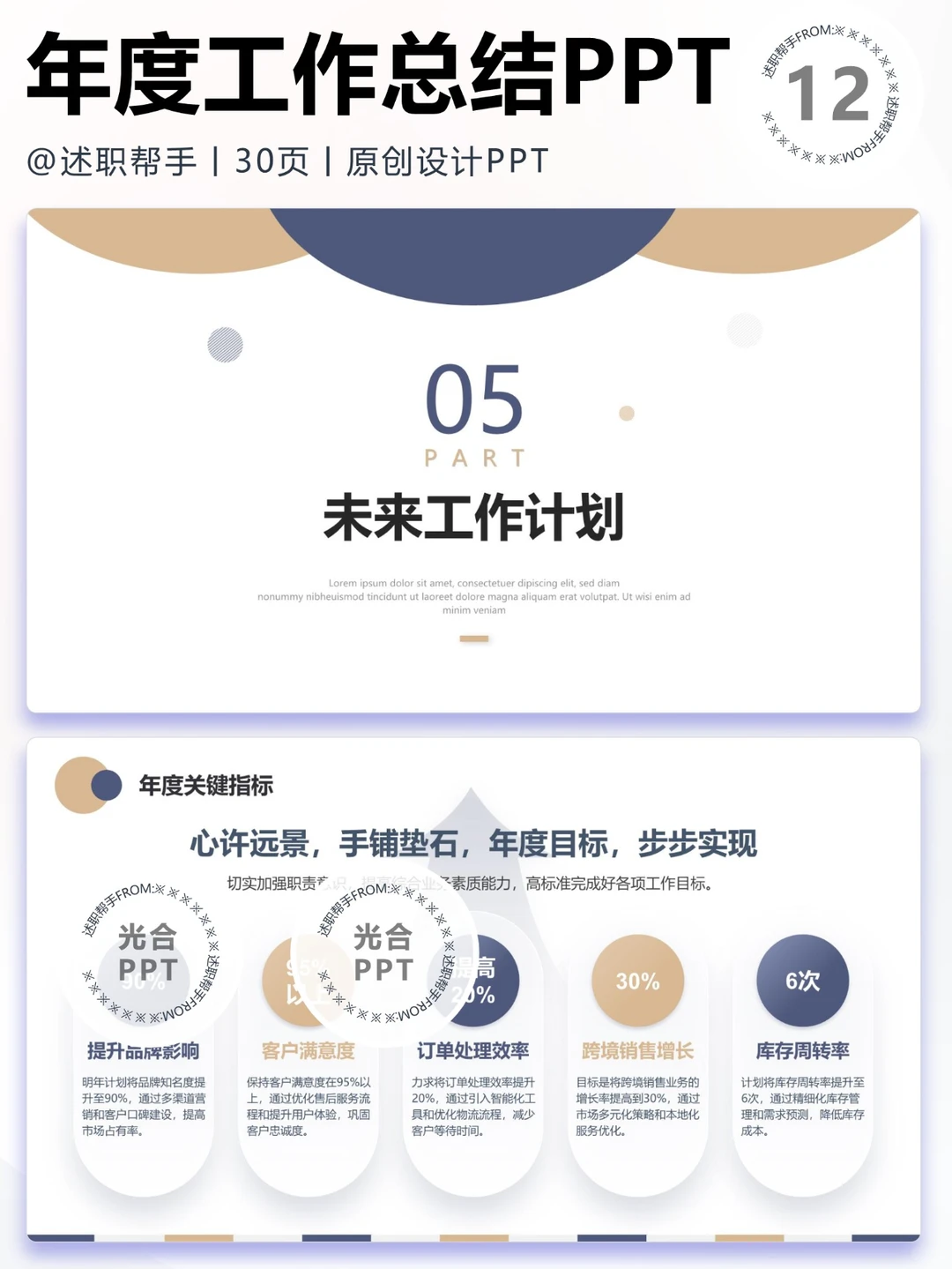 0826电商助理工作计划总结汇报PPT