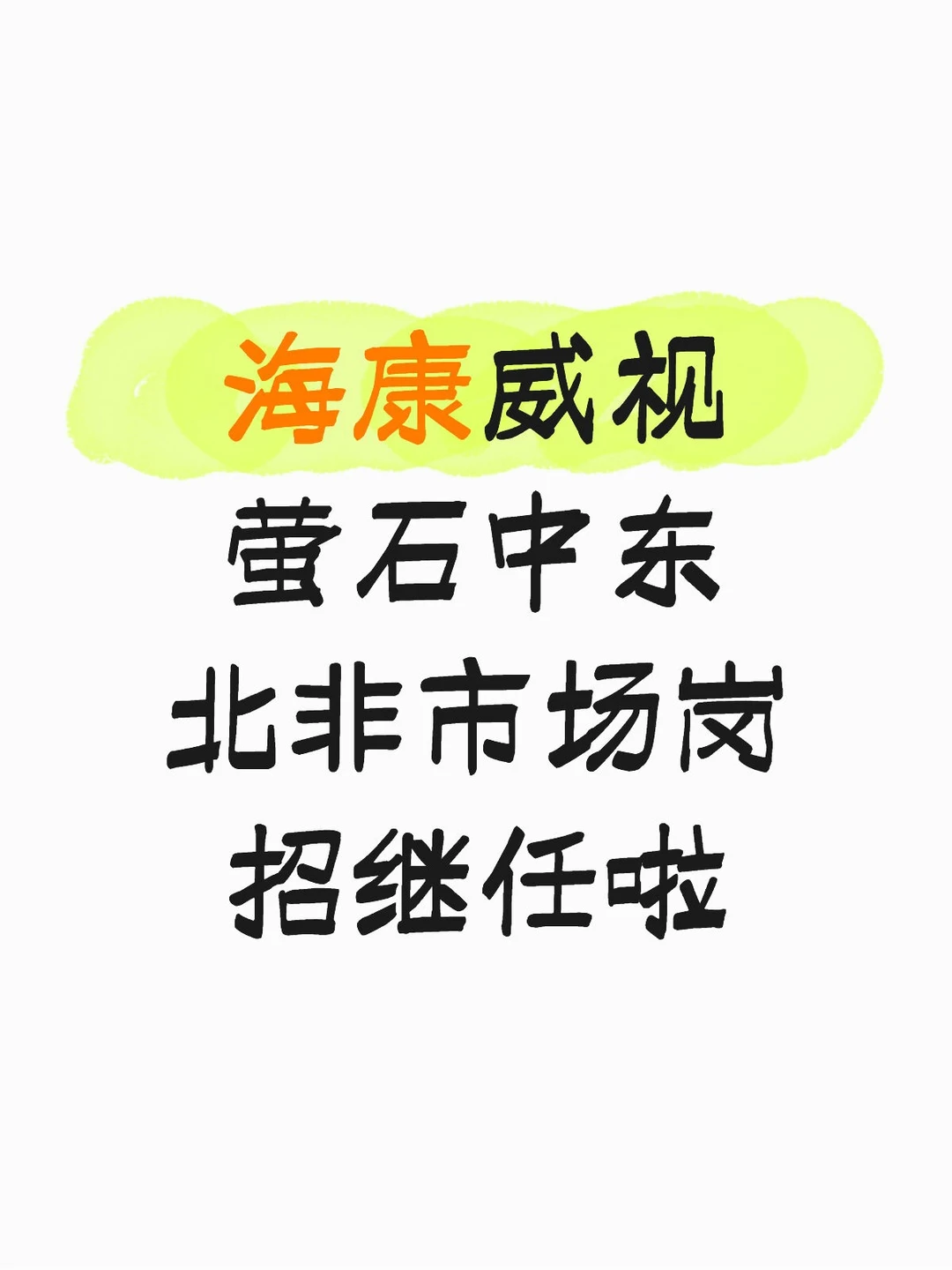海康威视MKT招继任